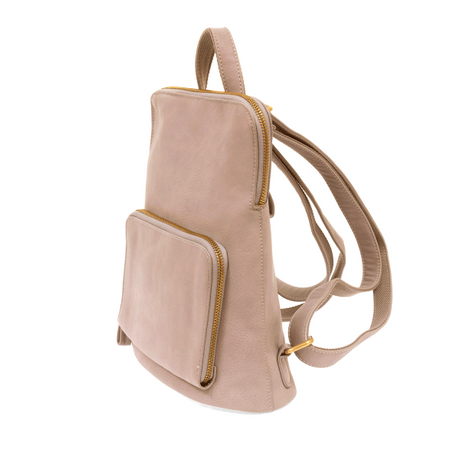 Light Pink - Vegan Leather Mini Julia Backpack