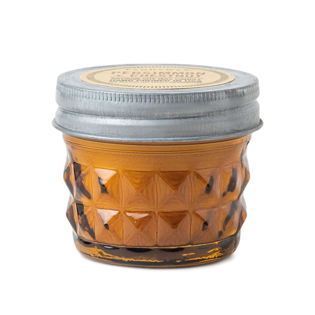 Paddywax Candle Co Relish jar 3 oz Candle Persimmon + Chestnut Artisan Soy Wax Candle