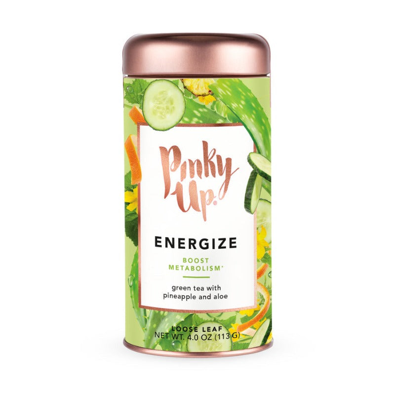 Pinky Up Energize Boost Metabolism Green Tea With Pineapple and Aloe.. Loose Leaf 4 oz.