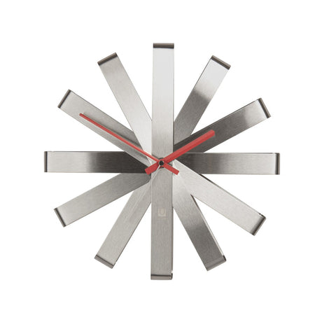 Umbra Ribbon Wall Clock Steel