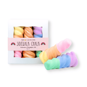 Unicorn Horns Sidewalk Chalk Set of 3